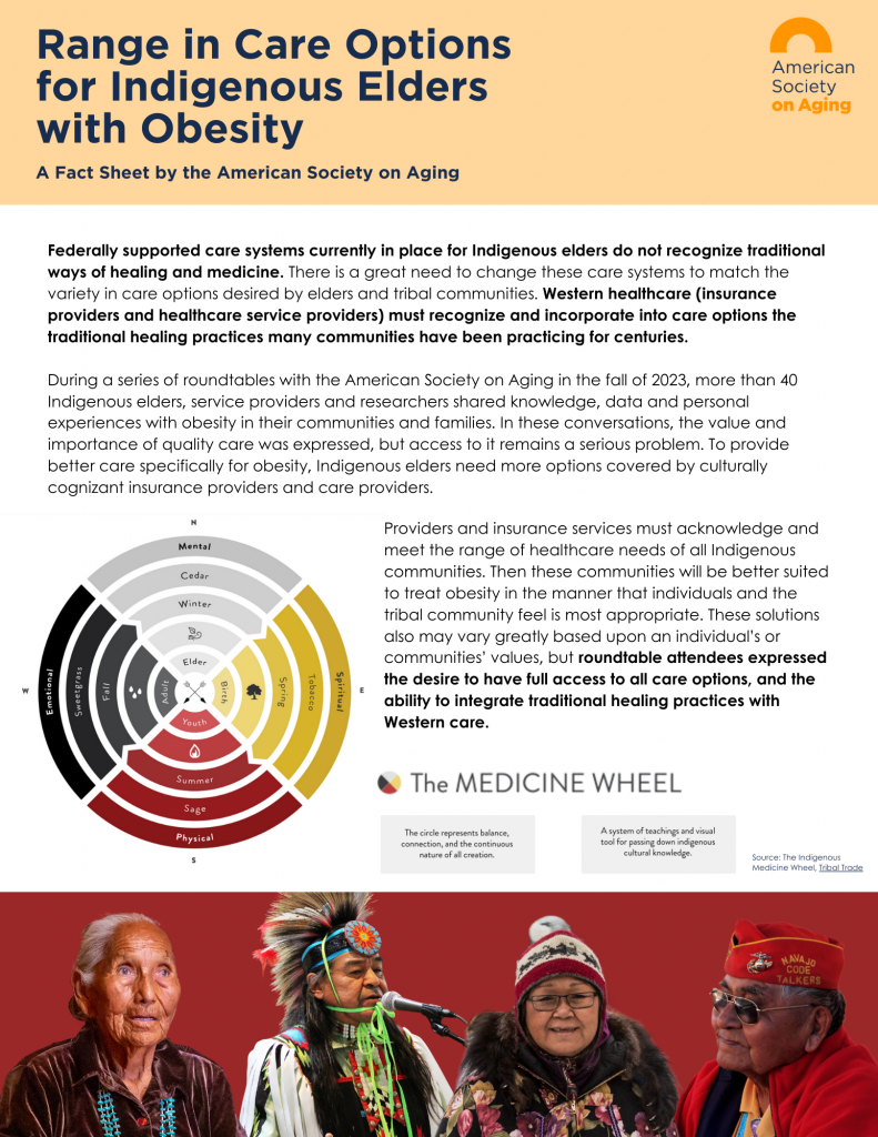 Range in Care Options for Indigenous Elders with Obesity
