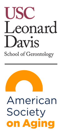 USC Leonard Davis School of Gerontology and American Society on Aging logos